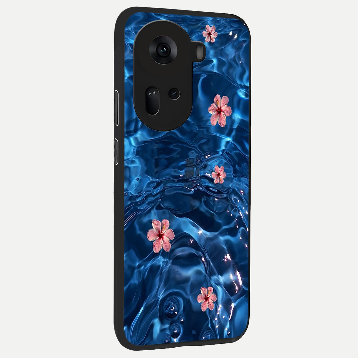  Bloom Thread Art back cover For Oppo Reno 11 5G slim fit glass case with vibrant aesthetic design