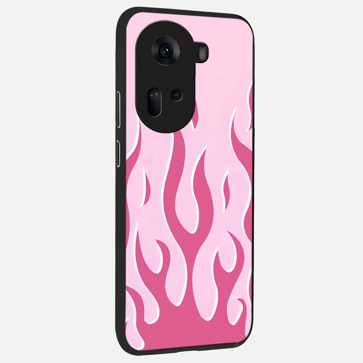  Blush Flame Energy back cover For Oppo Reno 11 5G slim fit glass case with vibrant aesthetic design