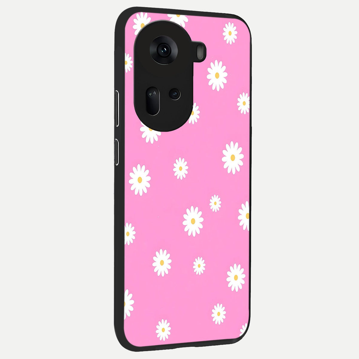  Bubblegum Daisy Pop back cover For Oppo Reno 11 5G slim fit glass case with vibrant aesthetic design
