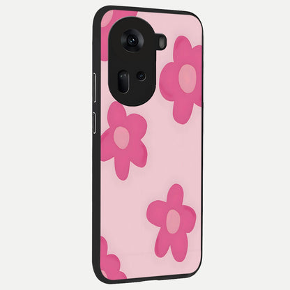  Candy Bloom Dreams back cover For Oppo Reno 11 5G slim fit glass case with vibrant aesthetic design