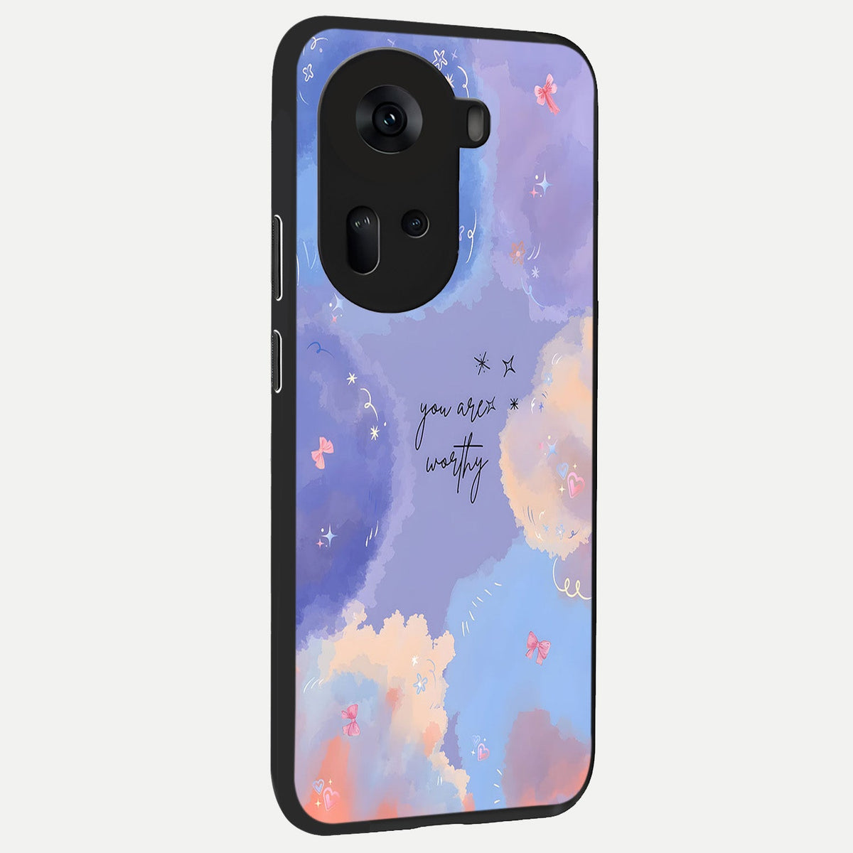  Celestial Cloud Magic back cover For Oppo Reno 11 5G slim fit glass case with vibrant aesthetic design