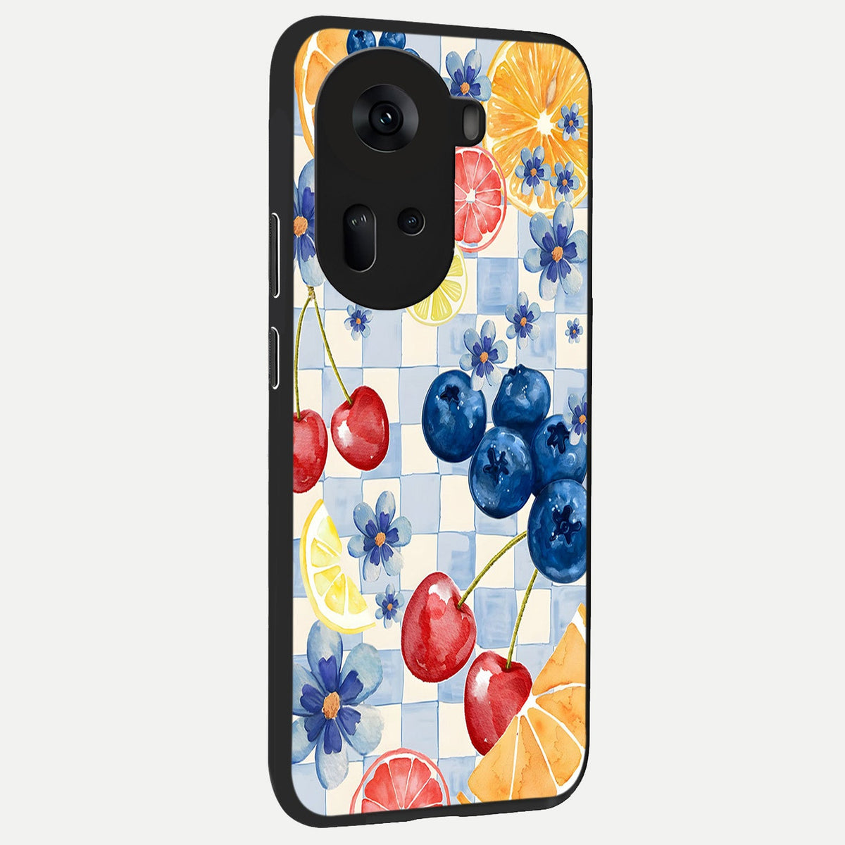  Citrus Bloom Joy back cover For Oppo Reno 11 5G slim fit glass case with vibrant aesthetic design