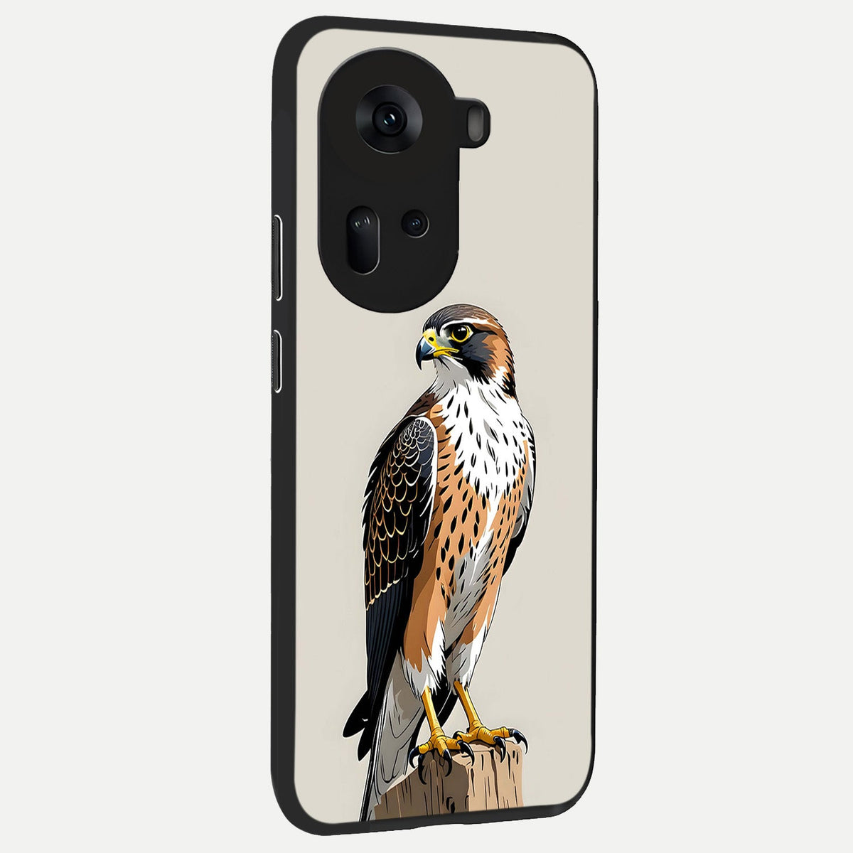  Clever Eagle back cover For Oppo Reno 11 5G slim fit glass case with vibrant aesthetic design