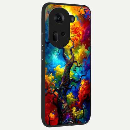  Colorful Soda Bottles back cover For Oppo Reno 11 5G slim fit glass case with vibrant aesthetic design