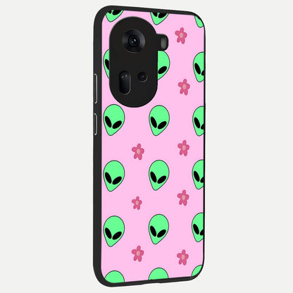  Cosmic Cute Crush back cover For Oppo Reno 11 5G slim fit glass case with vibrant aesthetic design