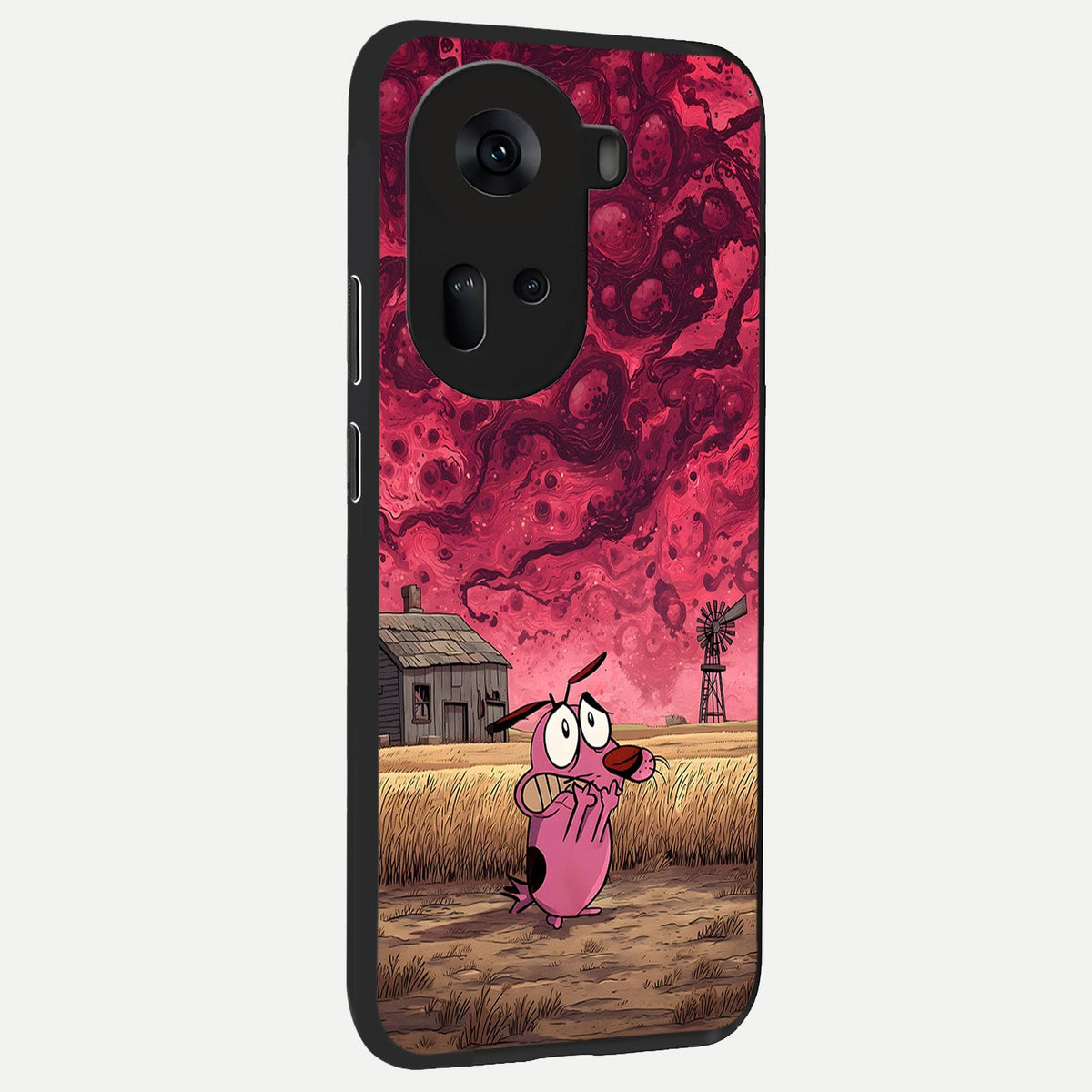  Courage Under Sky back cover For Oppo Reno 11 5G slim fit glass case with vibrant aesthetic design