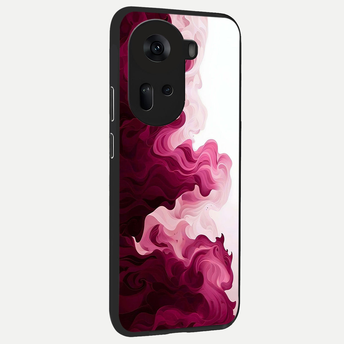  Crimson Wave Flow back cover For Oppo Reno 11 5G slim fit glass case with vibrant aesthetic design