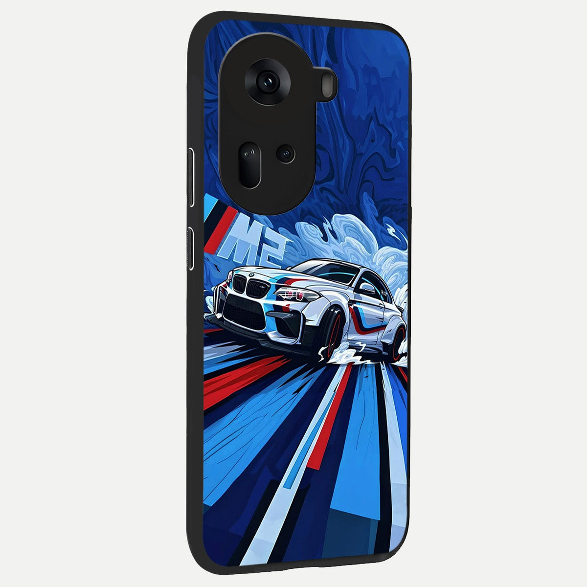  Drift Power Rush back cover For Oppo Reno 11 5G slim fit glass case with vibrant aesthetic design