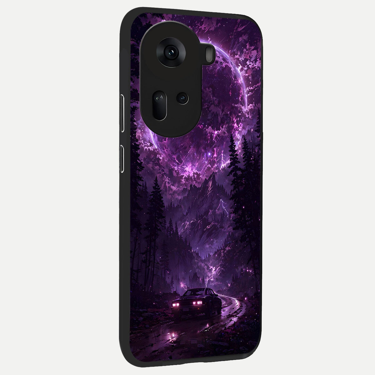  Eternal Cosmic Drive back cover For Oppo Reno 11 5G slim fit glass case with vibrant aesthetic design