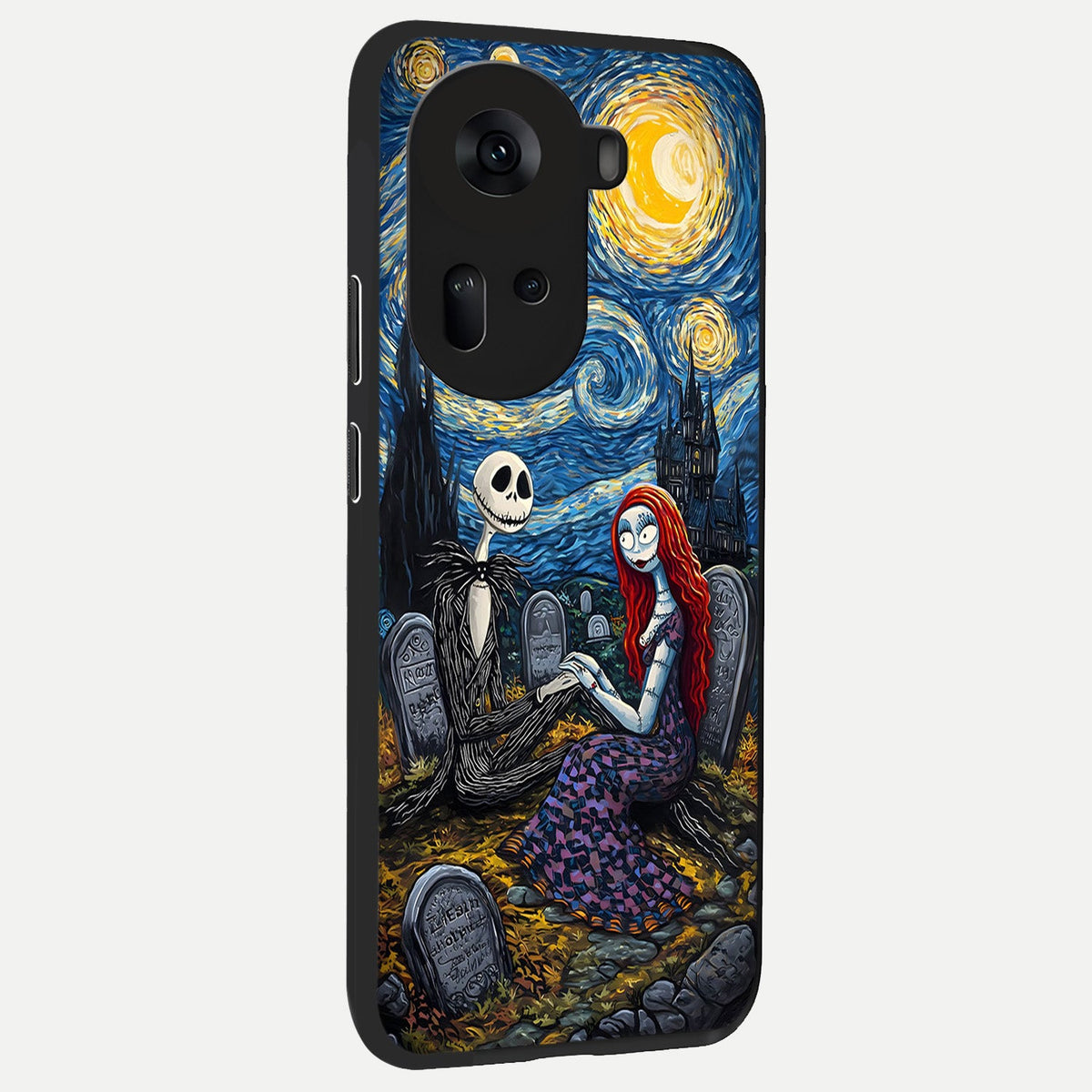  Eternal Night Love back cover For Oppo Reno 11 5G slim fit glass case with vibrant aesthetic design