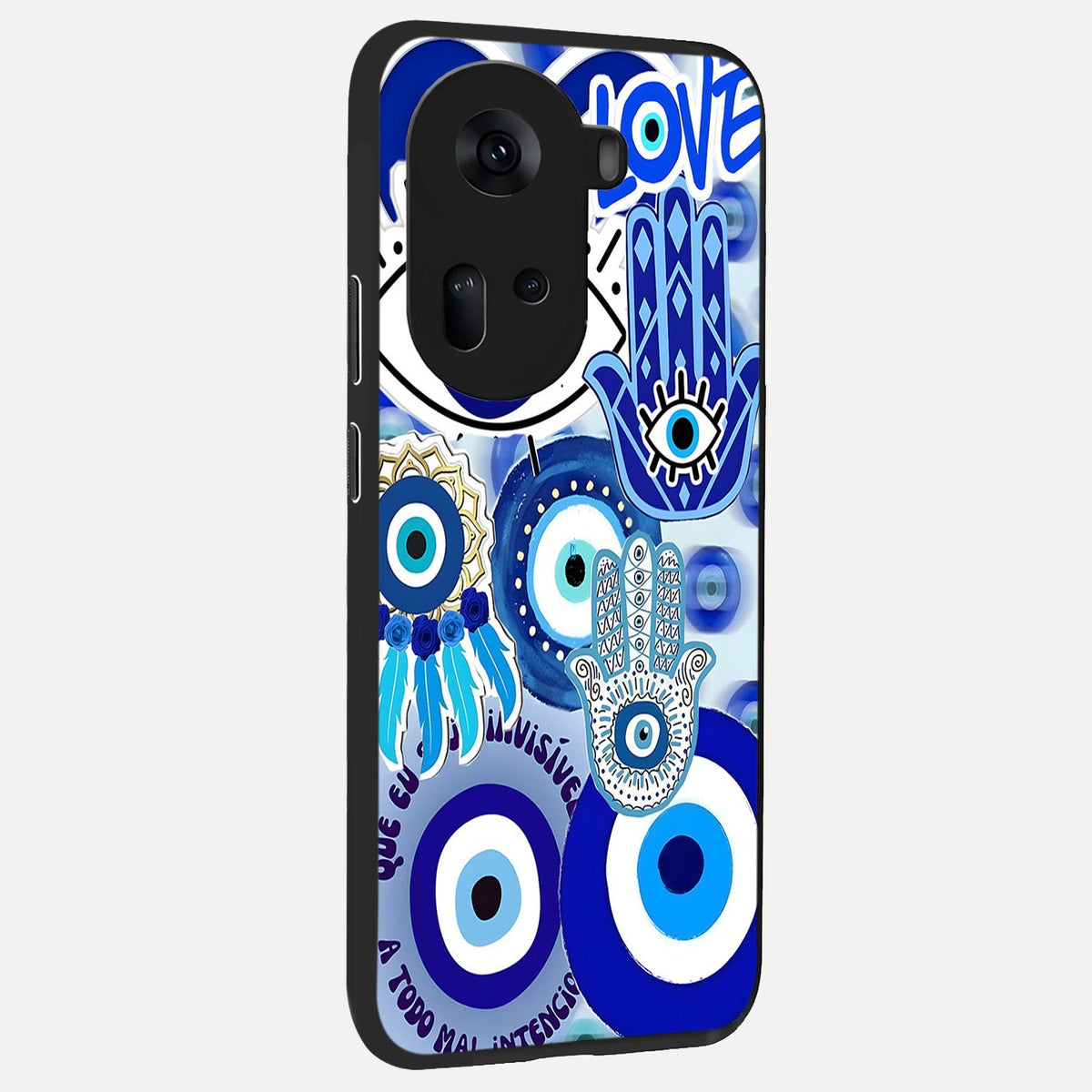  Evil Eyes Dream back cover For Oppo Reno 11 5G slim fit glass case with vibrant aesthetic design