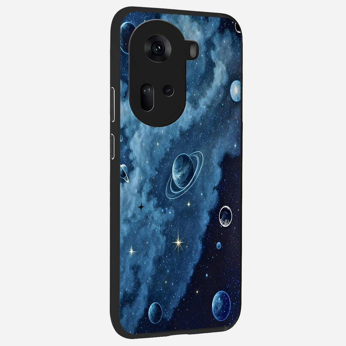  Galaxy Dream Space back cover For Oppo Reno 11 5G slim fit glass case with vibrant aesthetic design