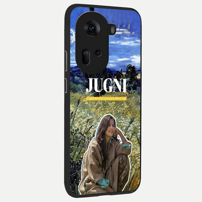  Jugni Soul Vibes back cover For Oppo Reno 11 5G slim fit glass case with vibrant aesthetic design