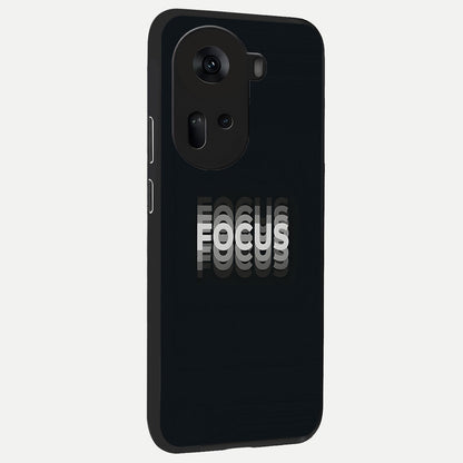  Mono Focus Vision back cover For Oppo Reno 11 5G slim fit glass case with vibrant aesthetic design