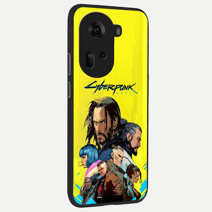  Neon Rebel Genesis back cover For Oppo Reno 11 5G slim fit glass case with vibrant aesthetic design