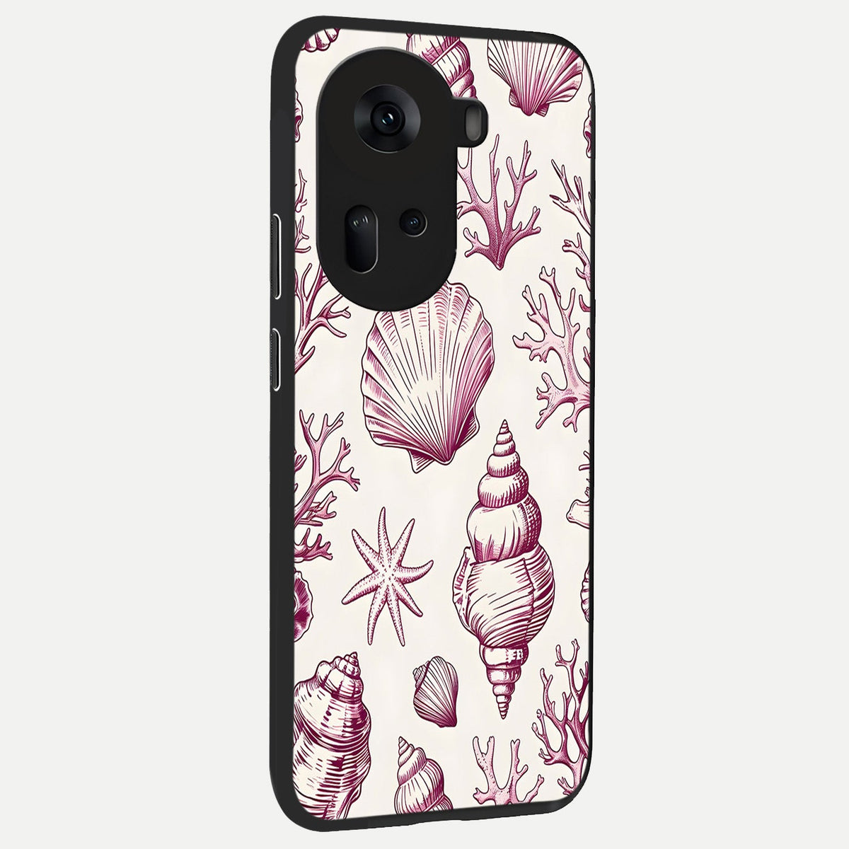  Pink Power Sparks back cover For Oppo Reno 11 5G slim fit glass case with vibrant aesthetic design