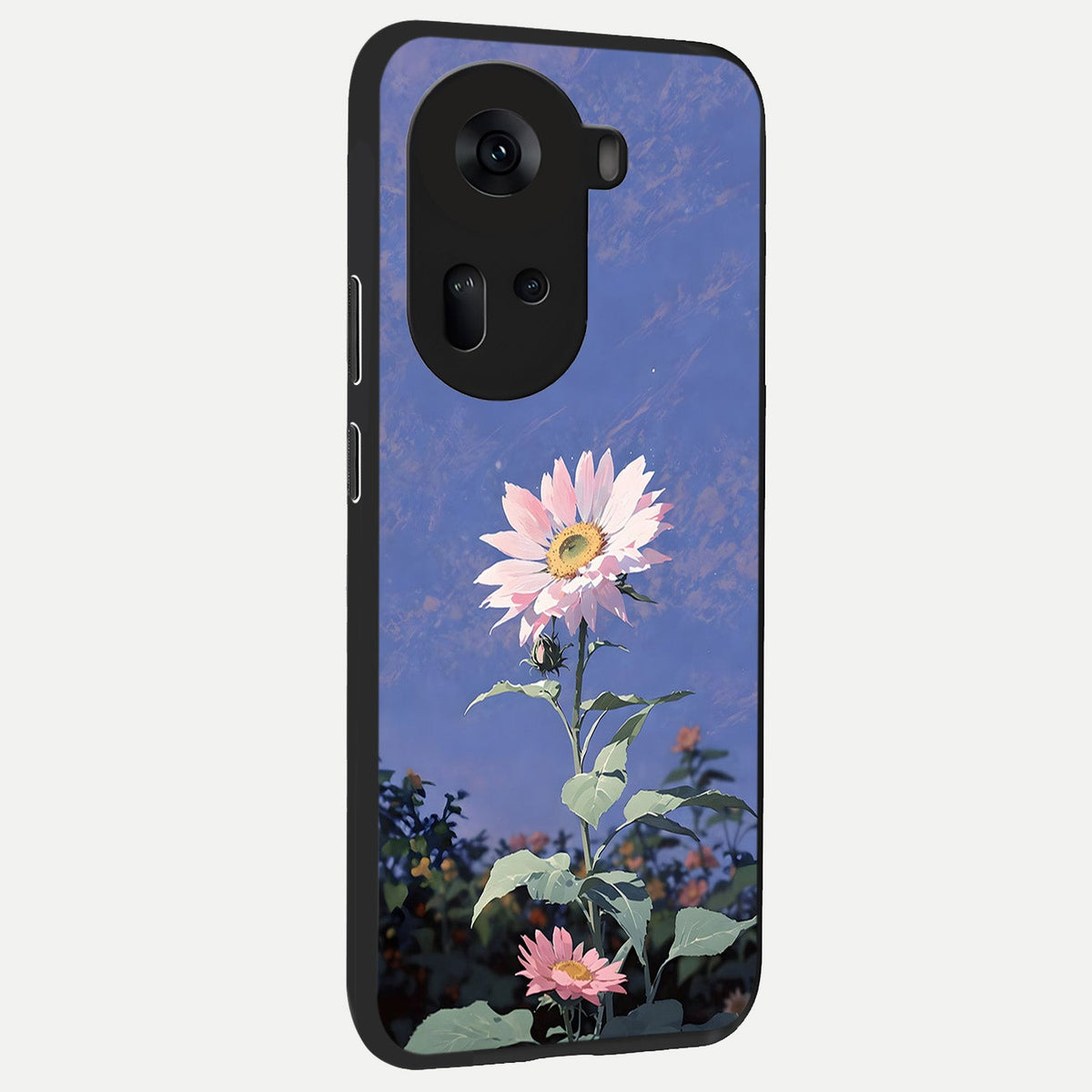  Pink Shells Outline back cover For Oppo Reno 11 5G slim fit glass case with vibrant aesthetic design