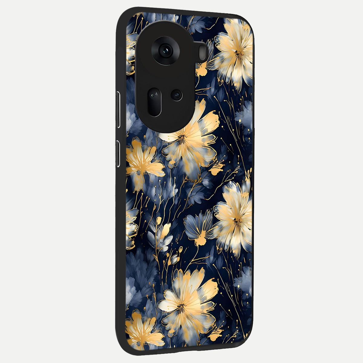  Royal Petal Dream back cover For Oppo Reno 11 5G slim fit glass case with vibrant aesthetic design