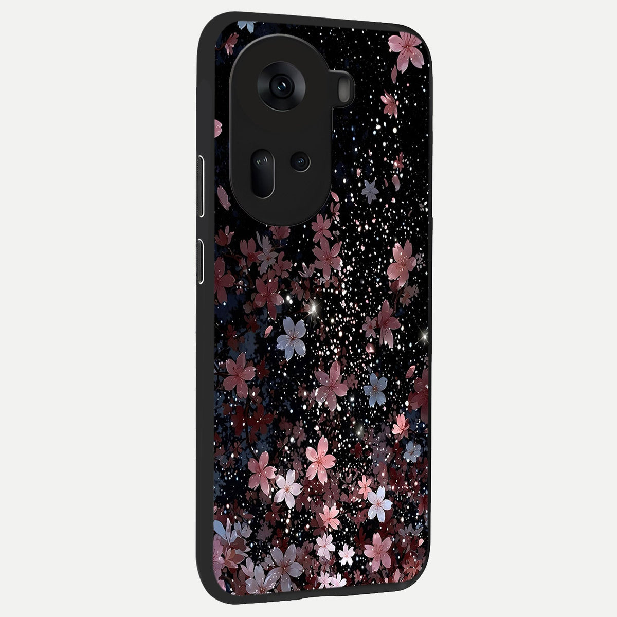  Starlit Flower Dreams back cover For Oppo Reno 11 5G slim fit glass case with vibrant aesthetic design