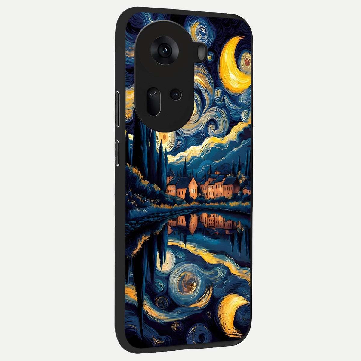  Starry Sky Serenity back cover For Oppo Reno 11 5G slim fit glass case with vibrant aesthetic design