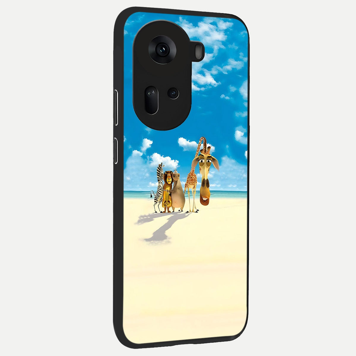  Tropical Fun Squad back cover For Oppo Reno 11 5G slim fit glass case with vibrant aesthetic design
