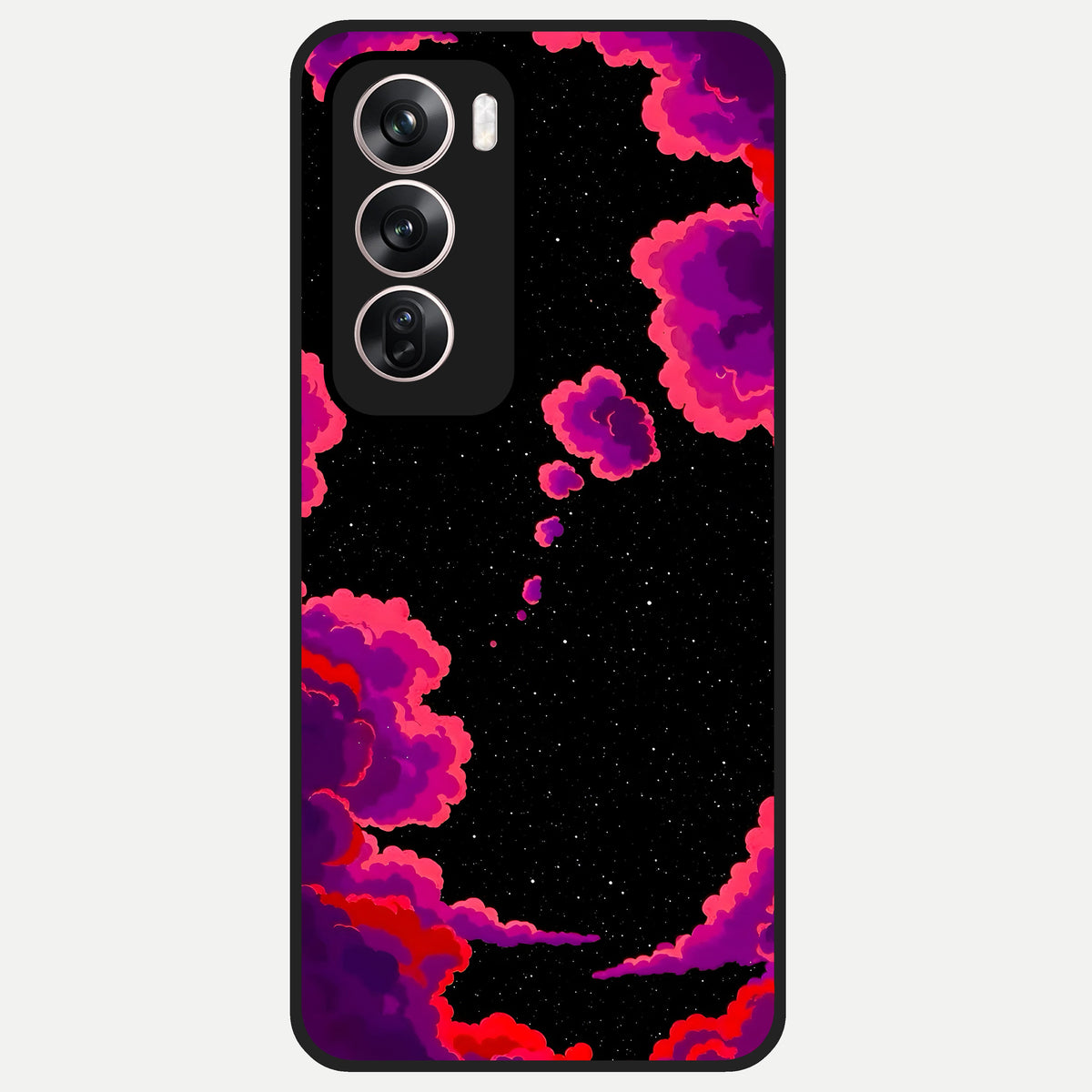  Galaxy Dream Frame Glass Case For Oppo Reno 12 Pro back cover – full design glossy printed glass finish