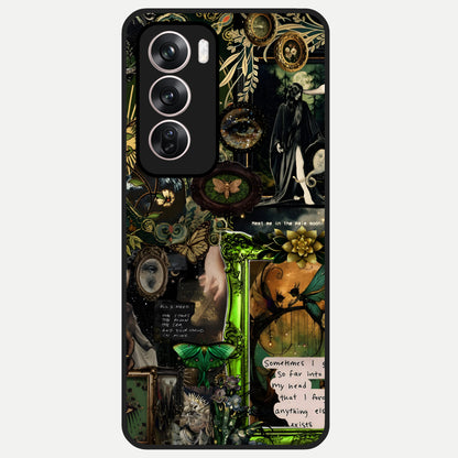  Mystic Woods Secret Glass Case For Oppo Reno 12 Pro back cover – full design glossy printed glass finish