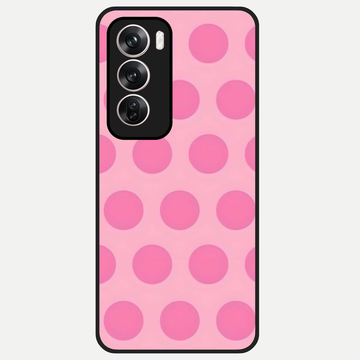  Sweet Dot Dreams Glass Case For Oppo Reno 12 Pro back cover – full design glossy printed glass finish