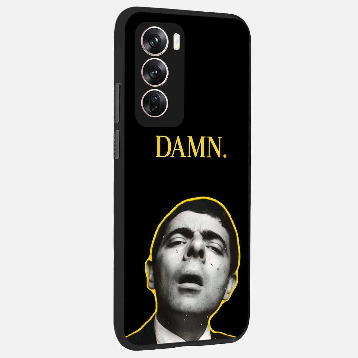  Mr Bean Damn back cover For Oppo Reno 12 Pro slim fit glass case with vibrant aesthetic design