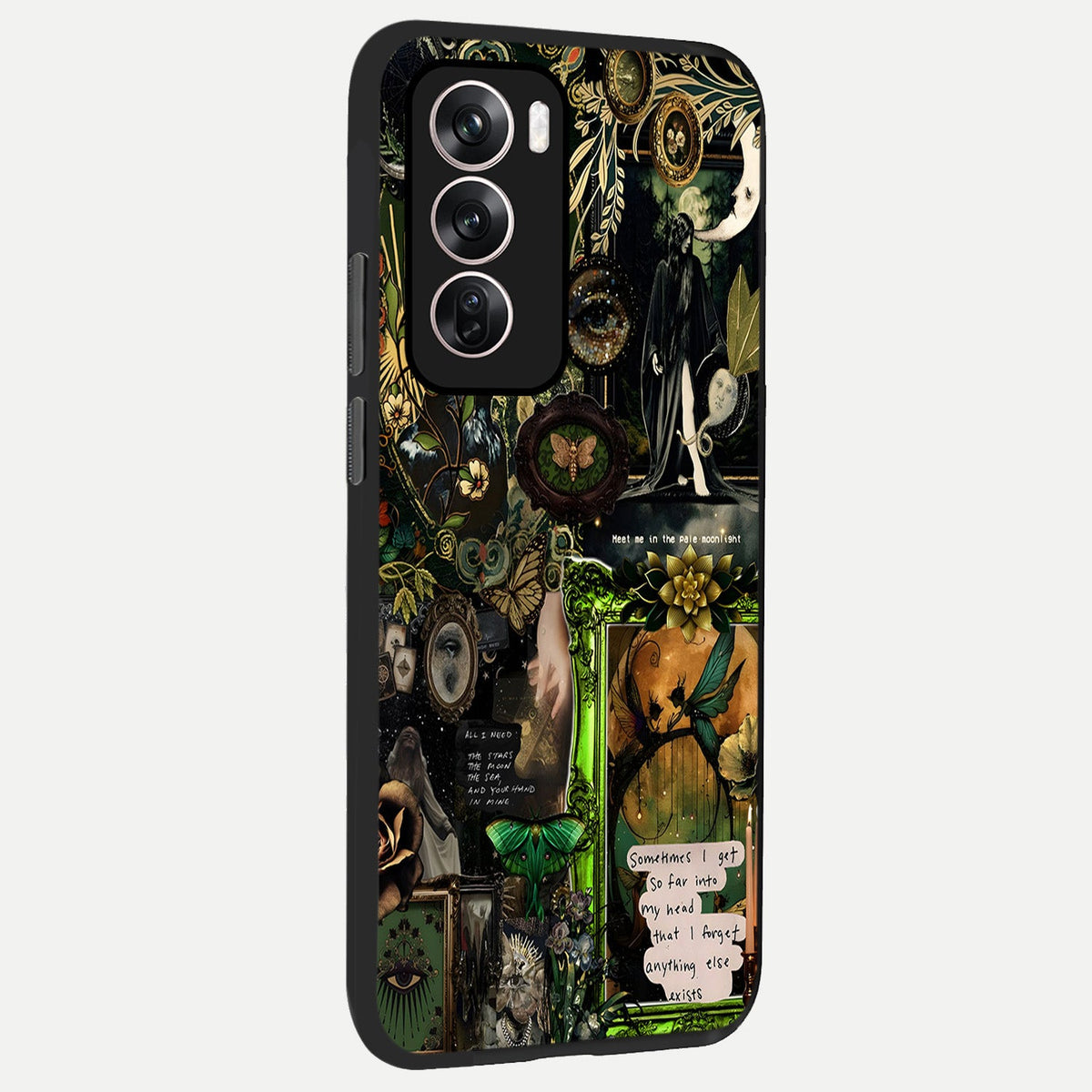  Mystic Woods Secret back cover For Oppo Reno 12 Pro slim fit glass case with vibrant aesthetic design