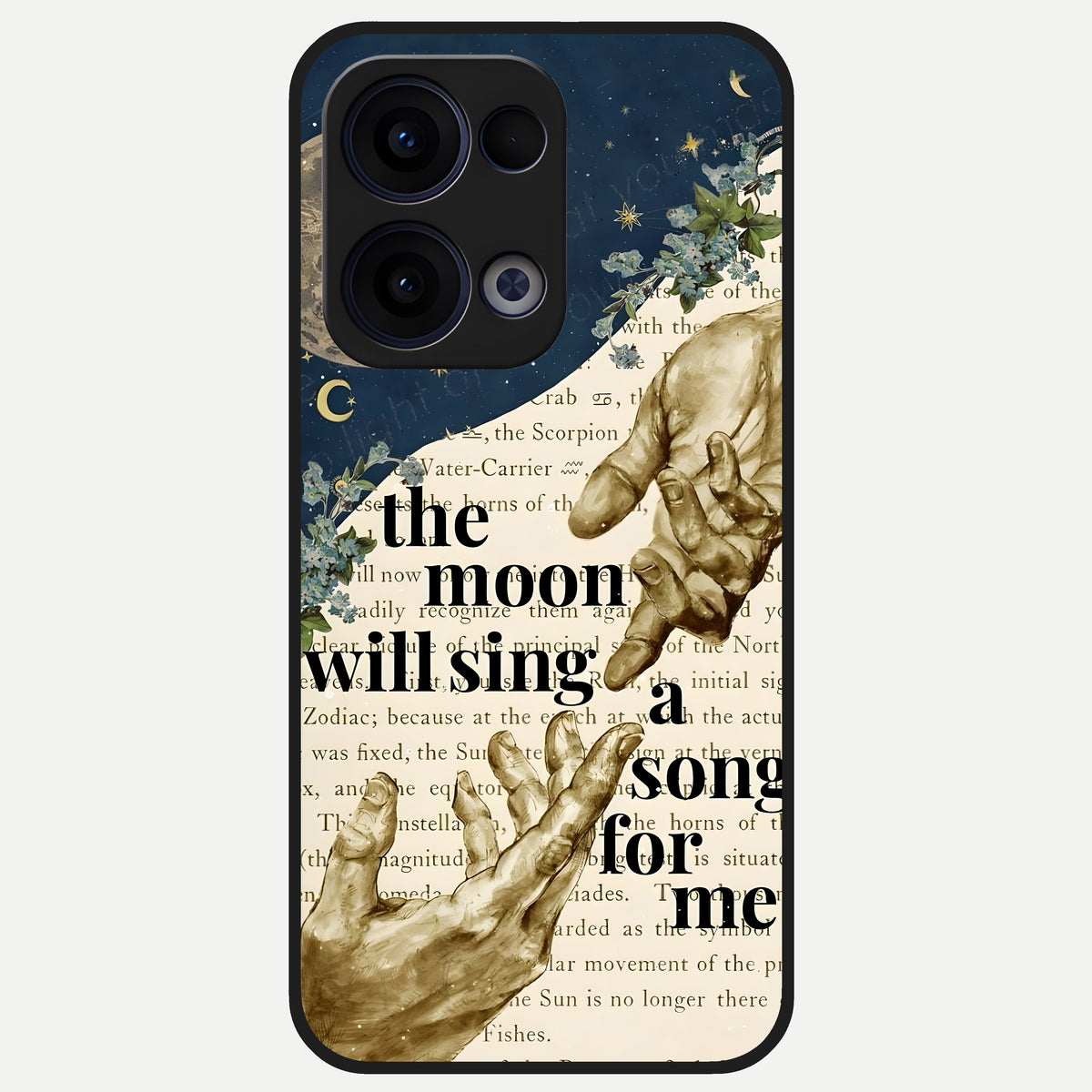  Aesthetic Divine Glass Case For Oppo Reno 13 back cover – full design glossy printed glass finish