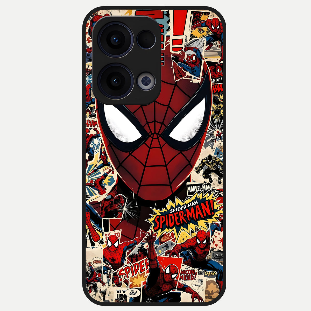  Aesthetic Wonder Spider Glass Case For Oppo Reno 13 back cover – full design glossy printed glass finish