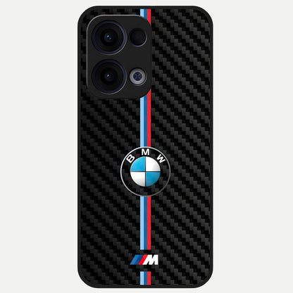  BMW Pattern Glass Case For Oppo Reno 13 back cover – full design glossy printed glass finish