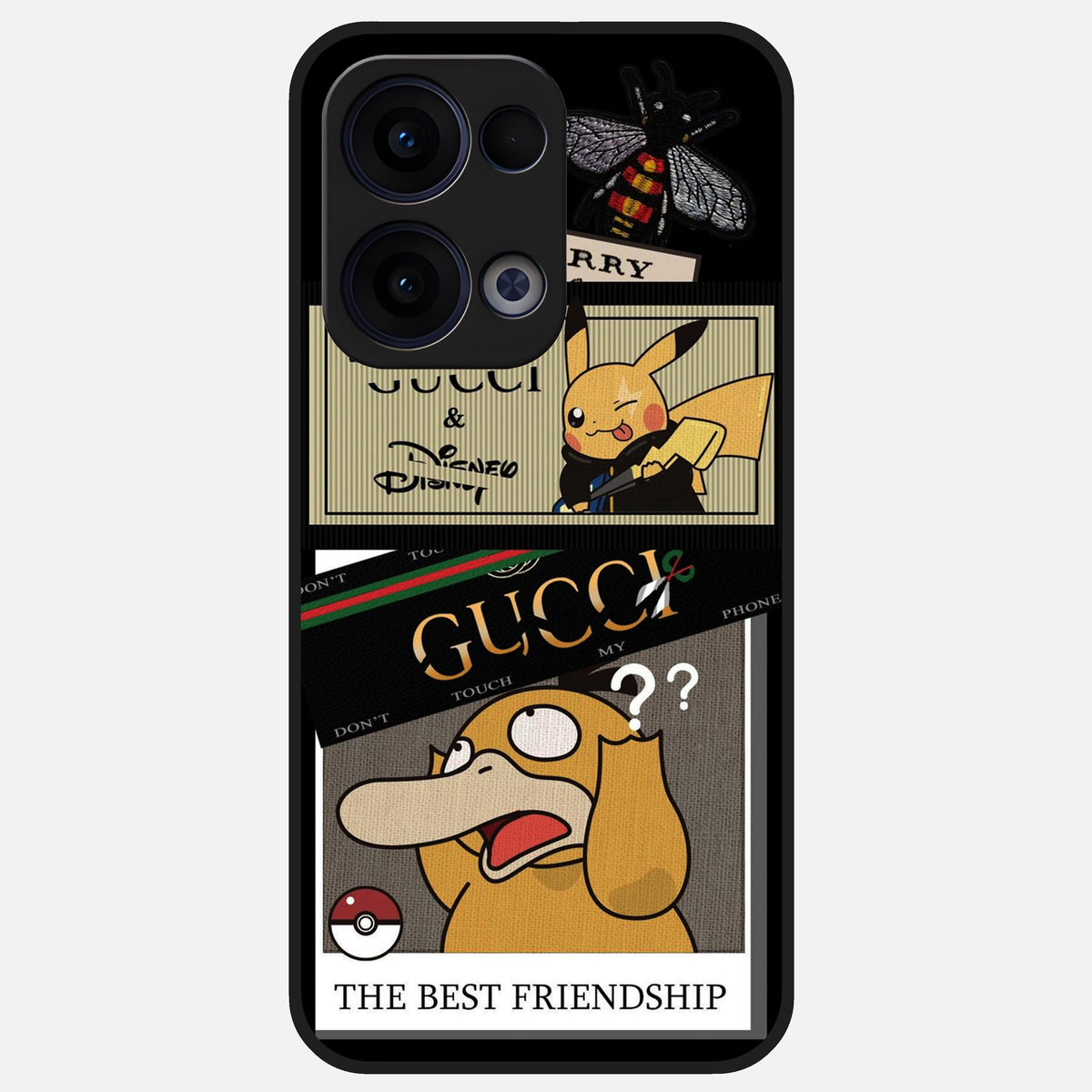  Cartoon Brand Play Mashup Glass Case For Oppo Reno 13 back cover – full design glossy printed glass finish