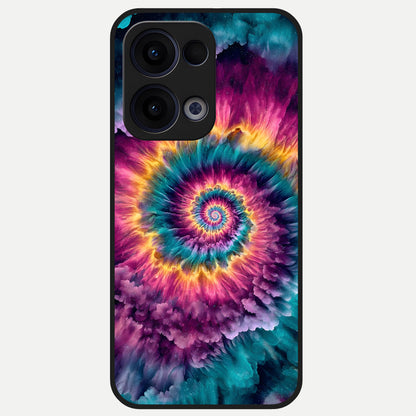  Galactic Spiral Burst Glass Case For Oppo Reno 13 back cover – full design glossy printed glass finish