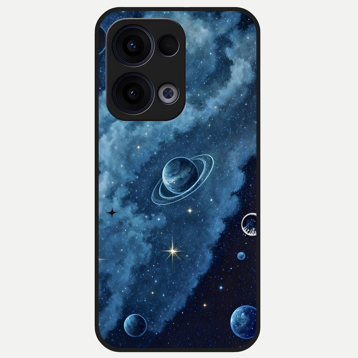  Galaxy Dream Space Glass Case For Oppo Reno 13 back cover – full design glossy printed glass finish