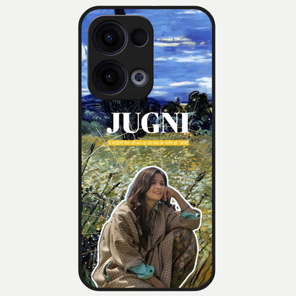  Jugni Soul Vibes Glass Case For Oppo Reno 13 back cover – full design glossy printed glass finish