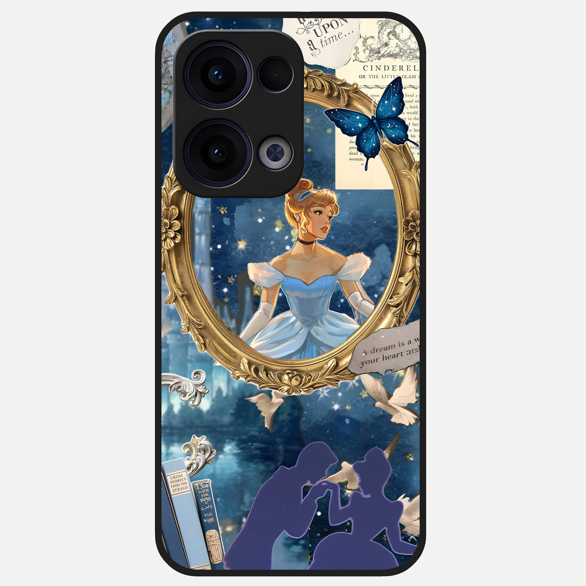  Midnight Queen Glass Case For Oppo Reno 13 back cover – full design glossy printed glass finish