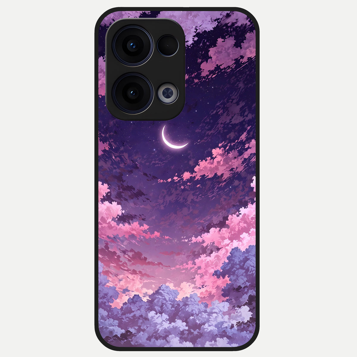  Sky Drift Clouds Glass Case For Oppo Reno 13 back cover – full design glossy printed glass finish