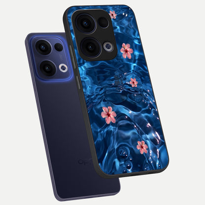  Bloom Thread Art phone case For Oppo Reno 13 showing premium glass back cover with detailed artwork