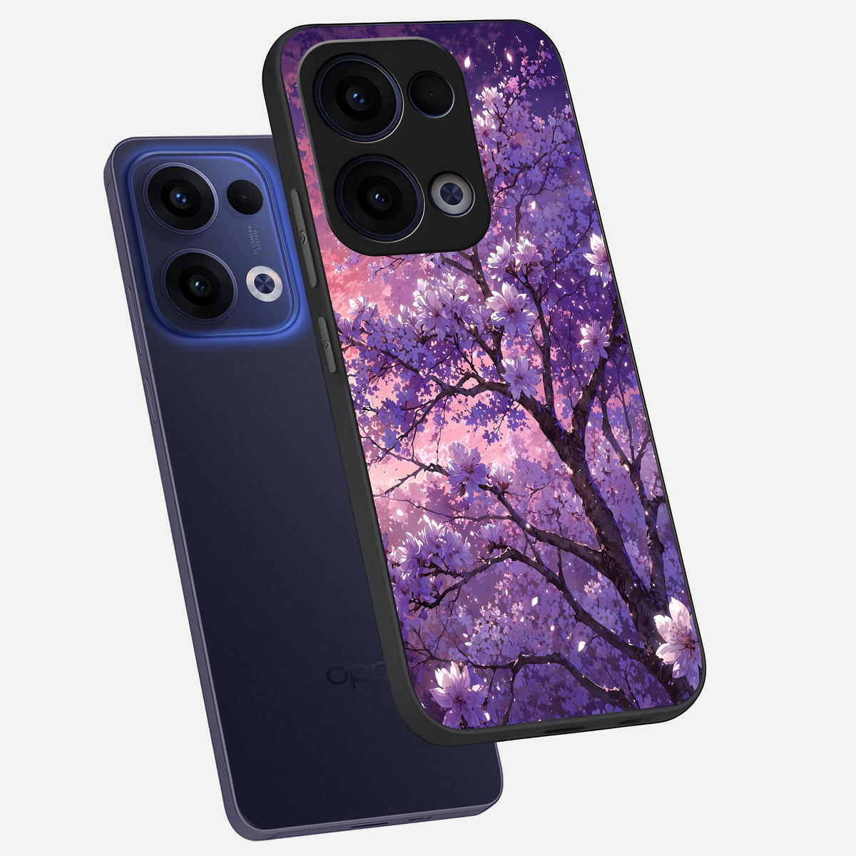  Blossom Tree phone case For Oppo Reno 13 showing premium glass back cover with detailed artwork