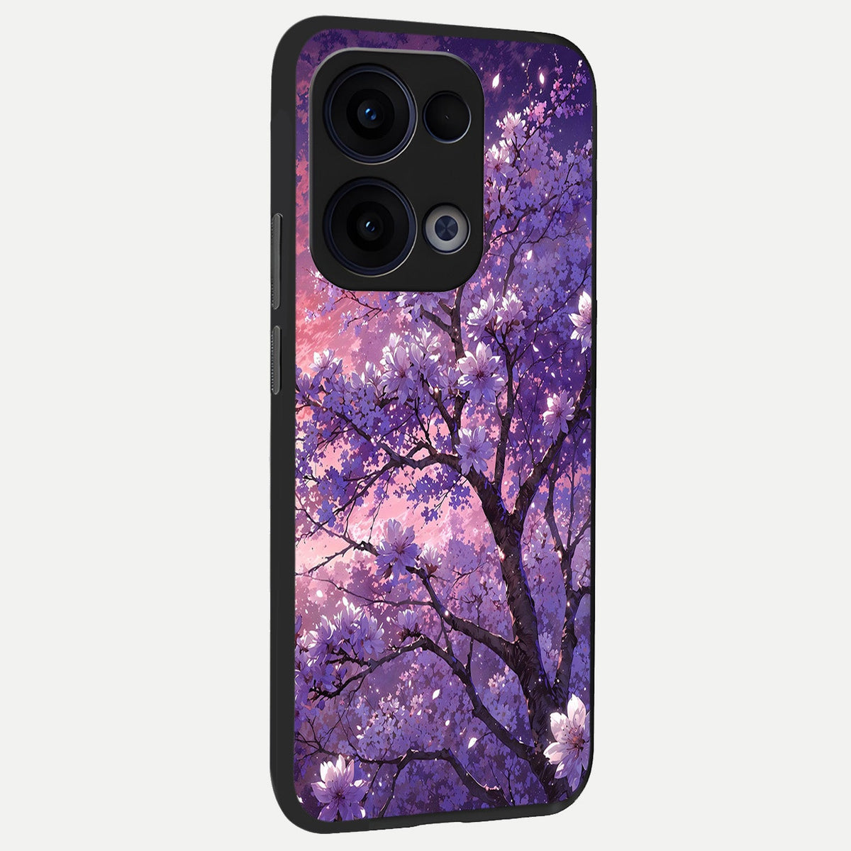  Blossom Tree back cover For Oppo Reno 13 slim fit glass case with vibrant aesthetic design