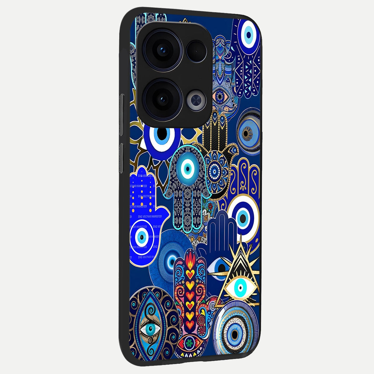  Mystic Palm Guard back cover For Oppo Reno 13 slim fit glass case with vibrant aesthetic design