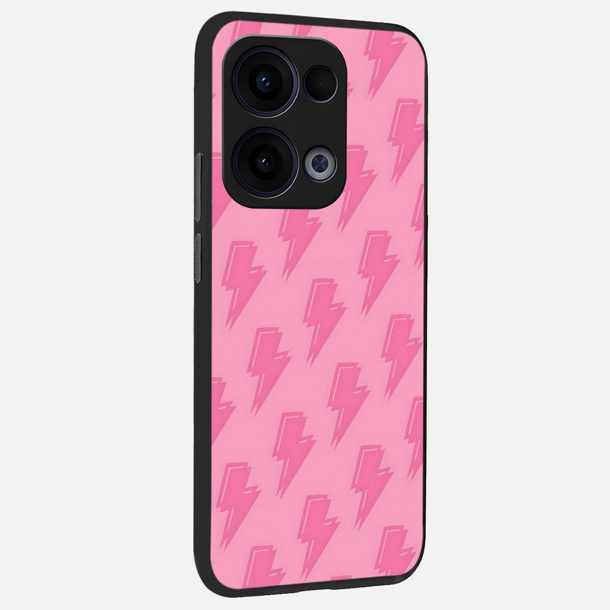  Pink Moo Magic back cover For Oppo Reno 13 slim fit glass case with vibrant aesthetic design