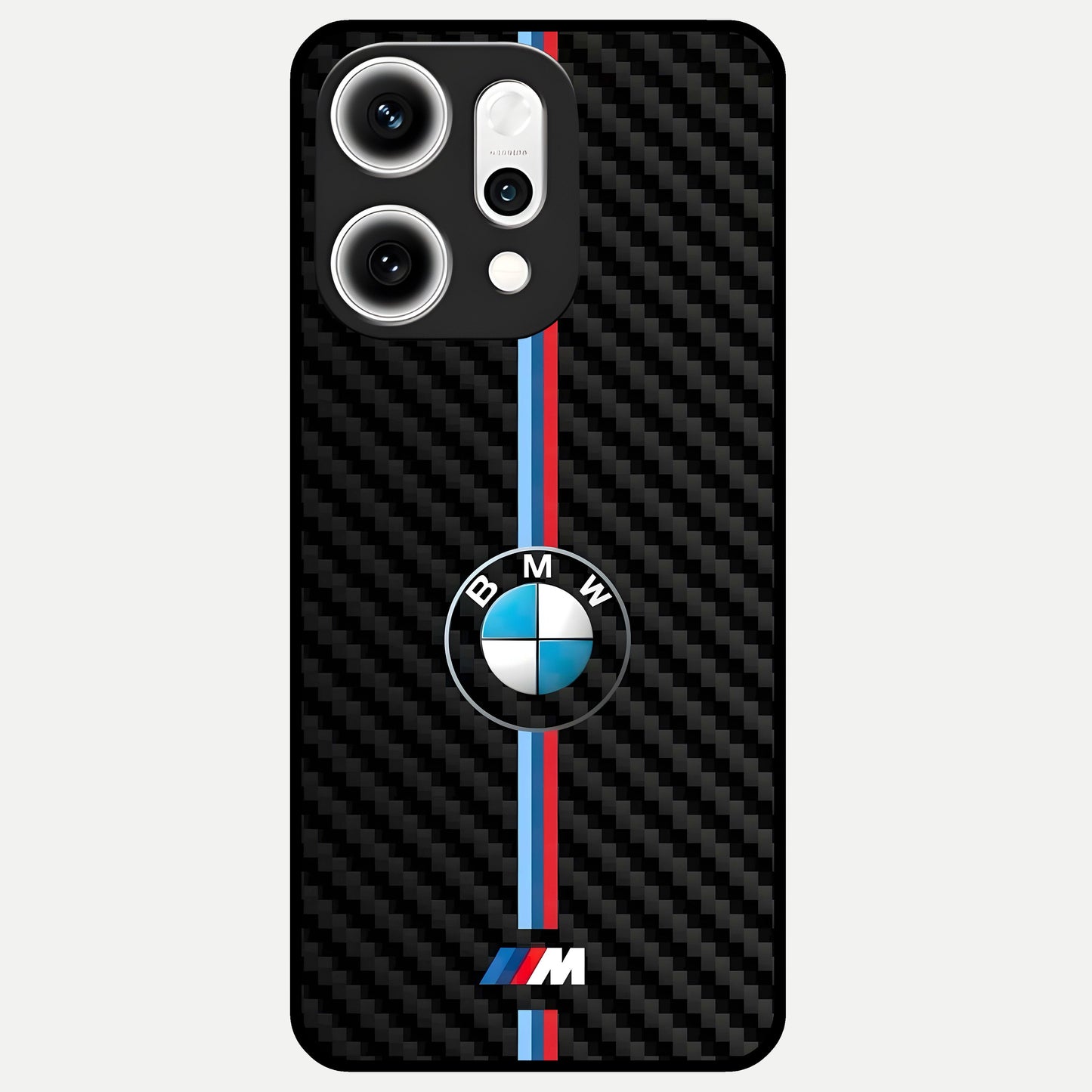  BMW Pattern Glass Case For Oppo Reno 14 Pro back cover – full design glossy printed glass finish
