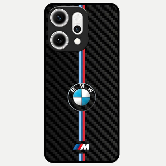  BMW Pattern Glass Case For Oppo Reno 14 Pro back cover – full design glossy printed glass finish