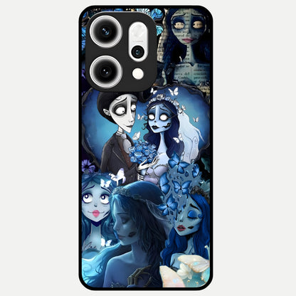  Butterfly Ghost Soul Glass Case For Oppo Reno 14 Pro back cover – full design glossy printed glass finish