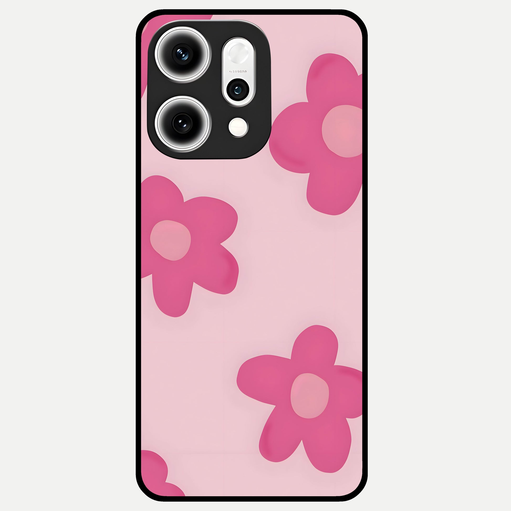  Candy Bloom Dreams Glass Case For Oppo Reno 14 Pro back cover – full design glossy printed glass finish