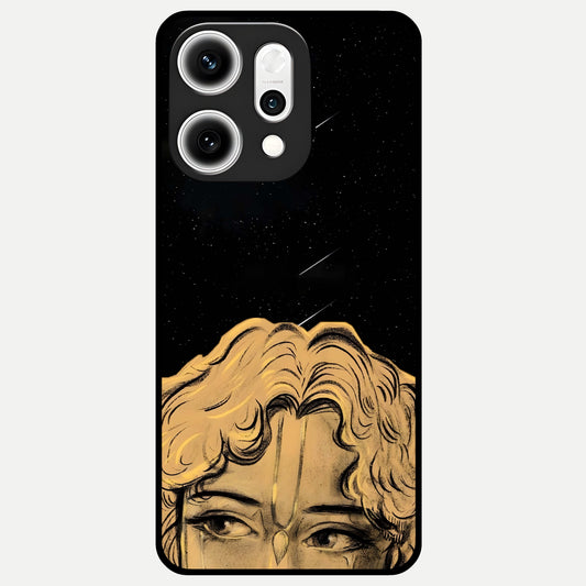  Celestial Gods Plan Glass Case For Oppo Reno 14 Pro back cover – full design glossy printed glass finish