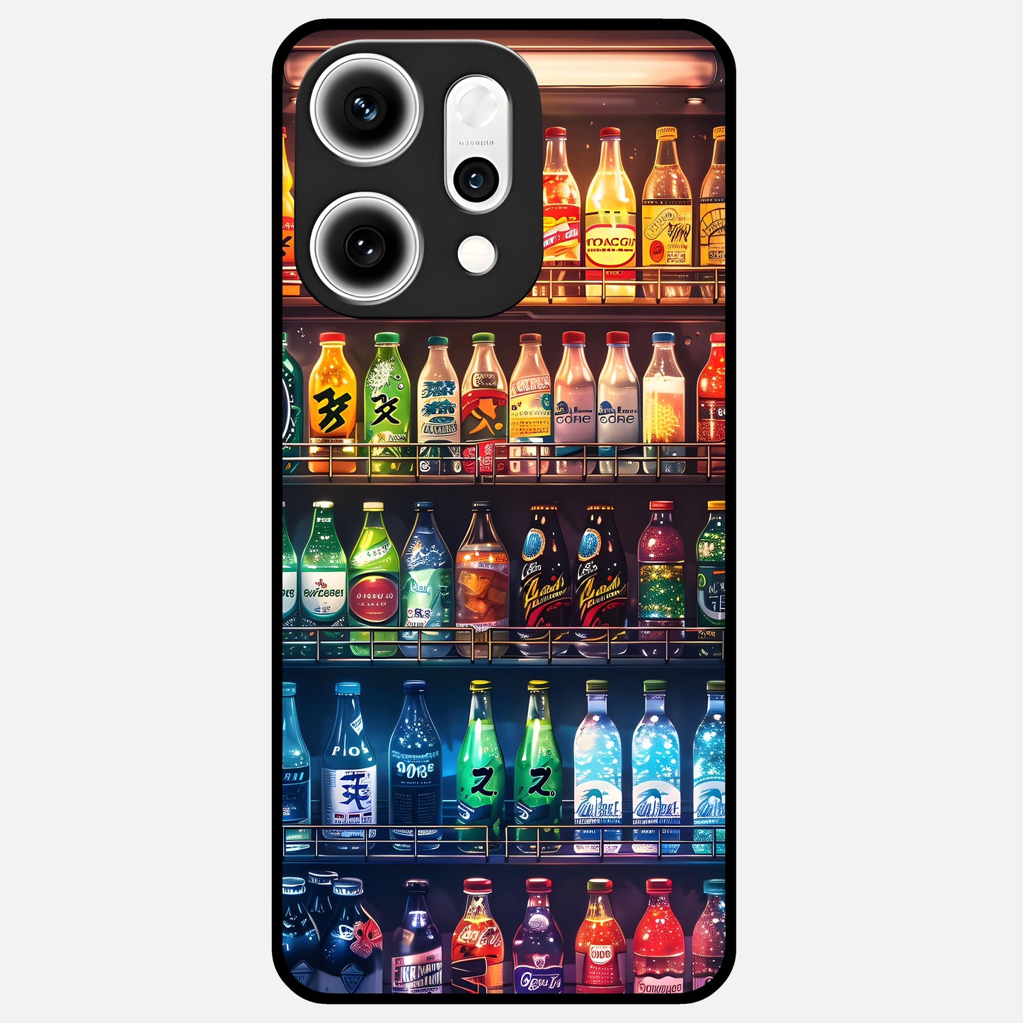  Colorfull Tree Glass Case For Oppo Reno 14 Pro back cover – full design glossy printed glass finish